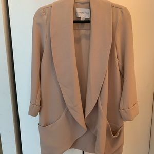 Tan loose fitting blazer
